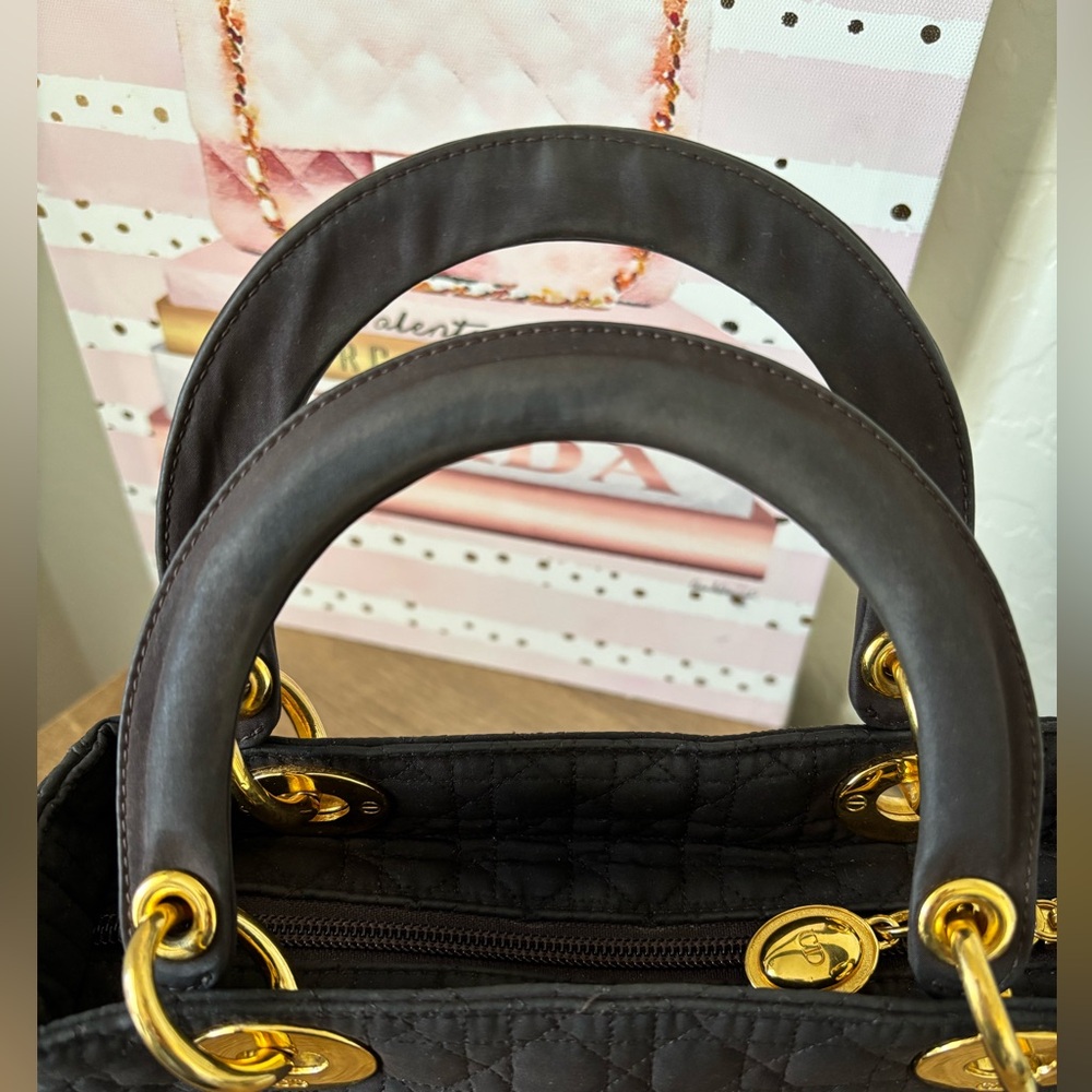 Lady Dior - Quilted Vintage Handbag with Gold Accents - Picture 8 of 14
